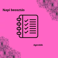 Agendák, napi beosztással