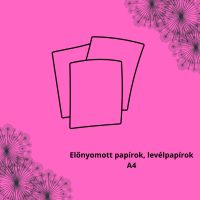 Előnyomott papírok, levélpapírok A4