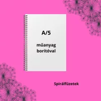 Spirálfüzetek A/5, műanyag borítóval