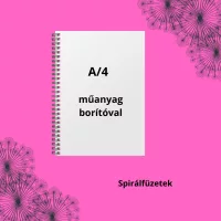 Spirálfüzetek A/4, műanyag borítóval