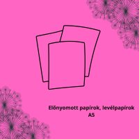 Előnyomott papírok, levélpapírok A5